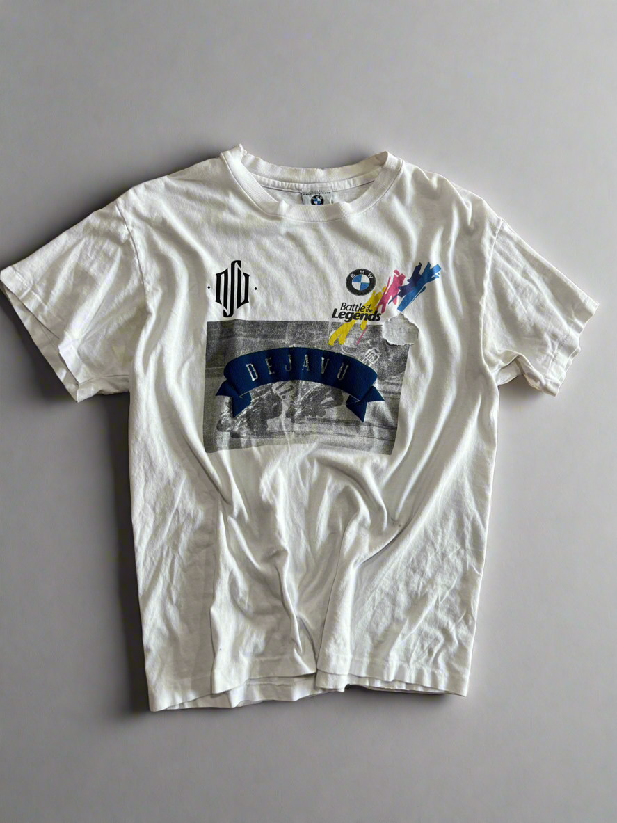 Re-Vu by DejaVu Studio Vintage White BMW T-Shirt