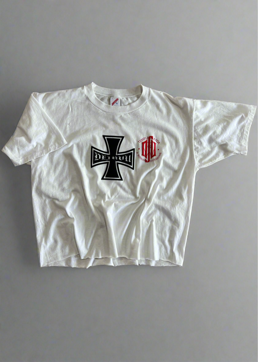 Re-Vu by DejaVu Studio Vintage Cropped White T-Shirt
