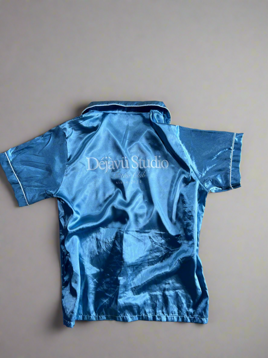 Re-Vu by DejaVu Studio Vintage Silk Bowling Shirt