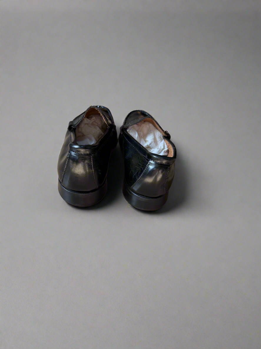 Vintage Black Biltrite Penny Loafers