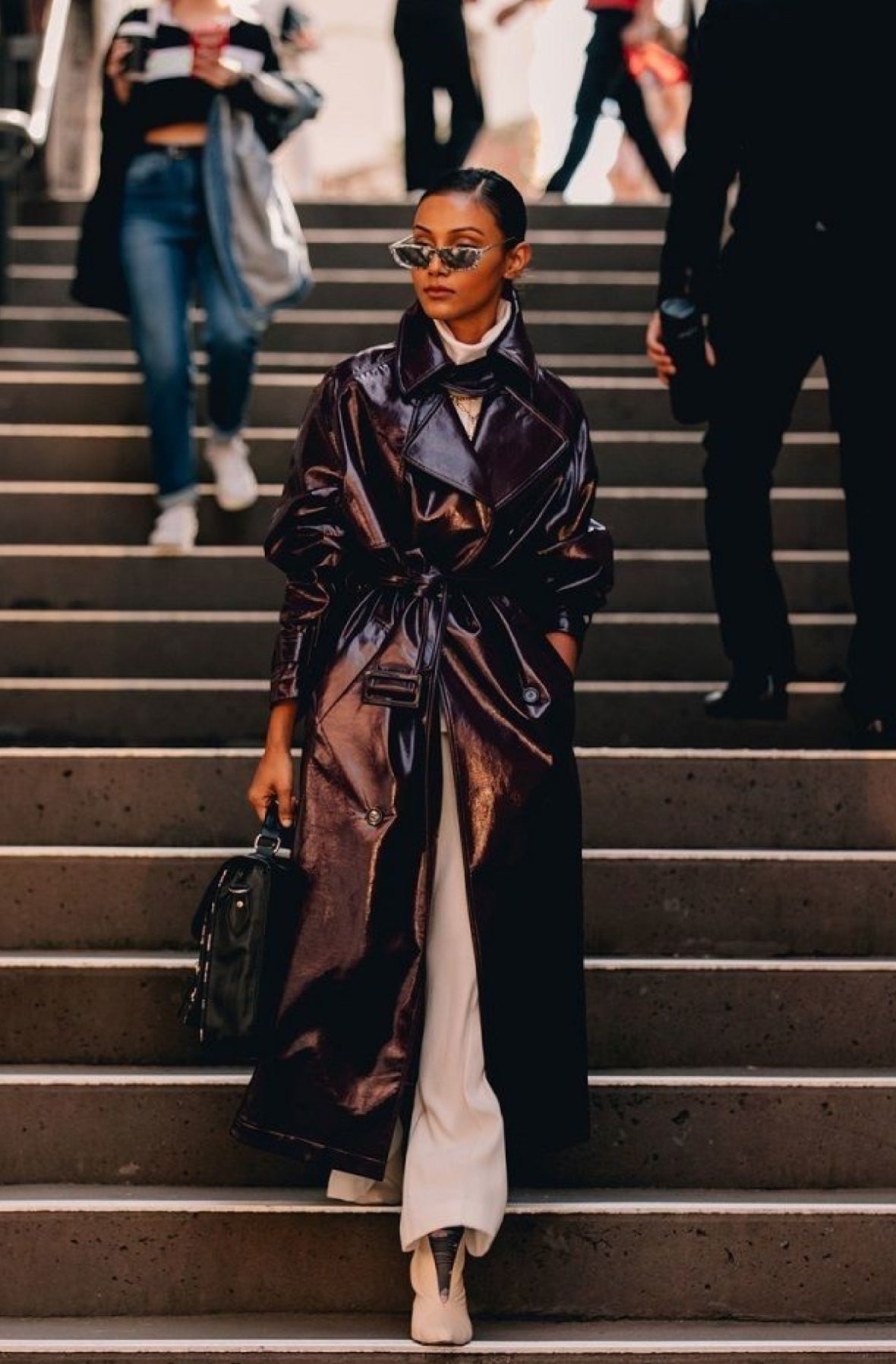 Wippette by Kenn Sporn Vinyl Snakeprint Trench Raincoat