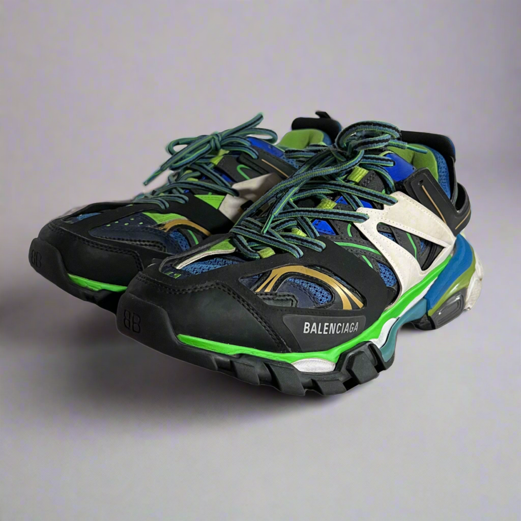 Balenciaga Track Sneakers Blue Green White