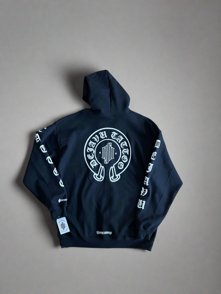 DejaVu Chrome Hearts Inspired Zip-Up Hoodie