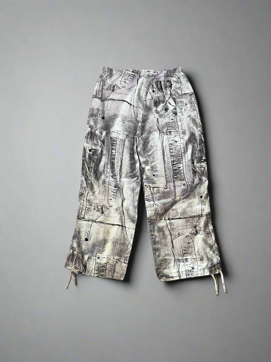 Jaded London Acid Wash Print Cargo Pants