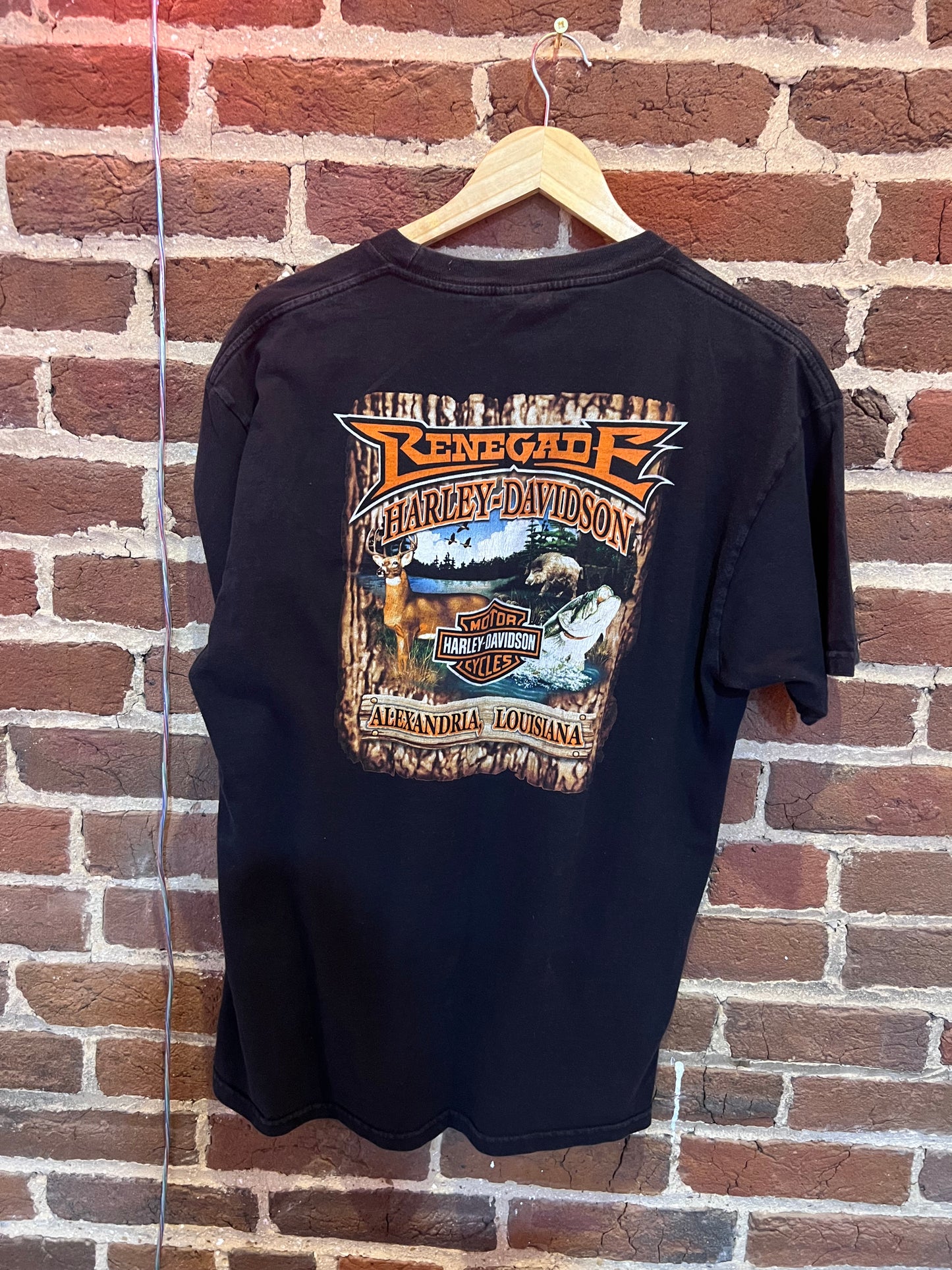 L Vintage Harley Davidson Alexandria Louisiana T-Shirt