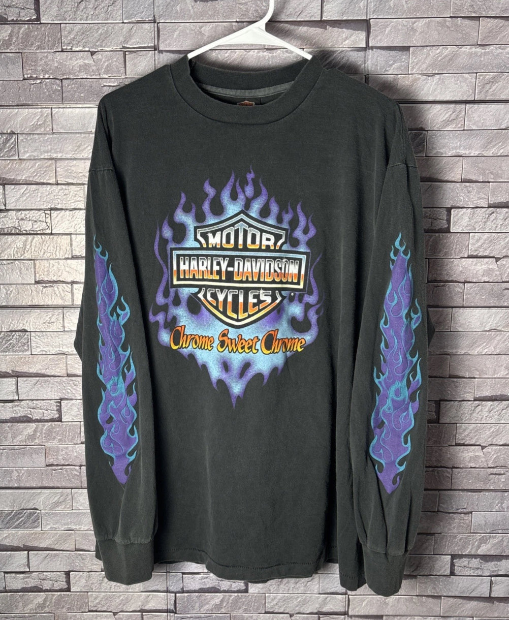 XL Chrome Sweet Chrome Longsleeve Harley T-Shirt