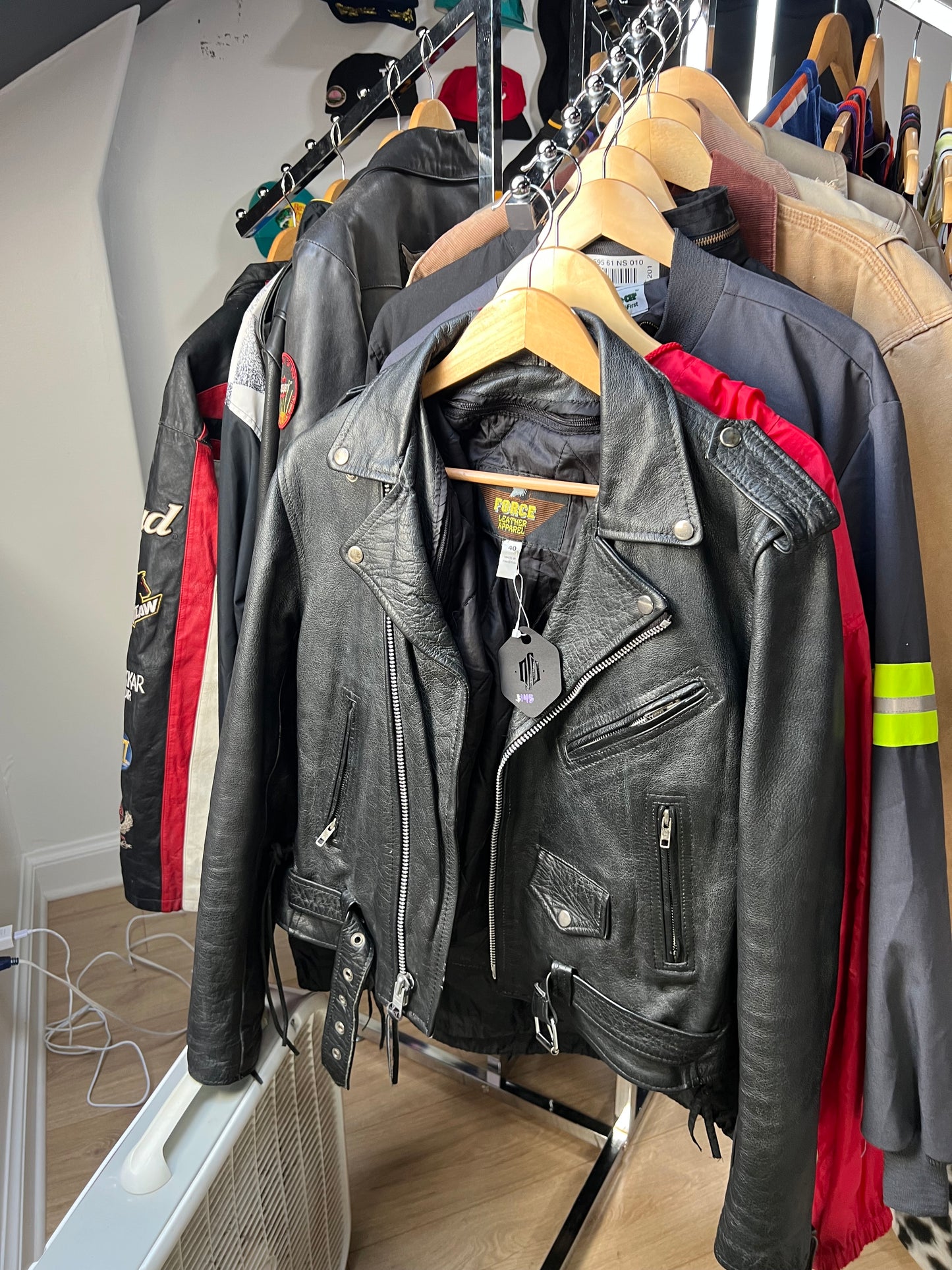 Vintage Motorcycle Genuine Leather Jacket Heavy Medium 40