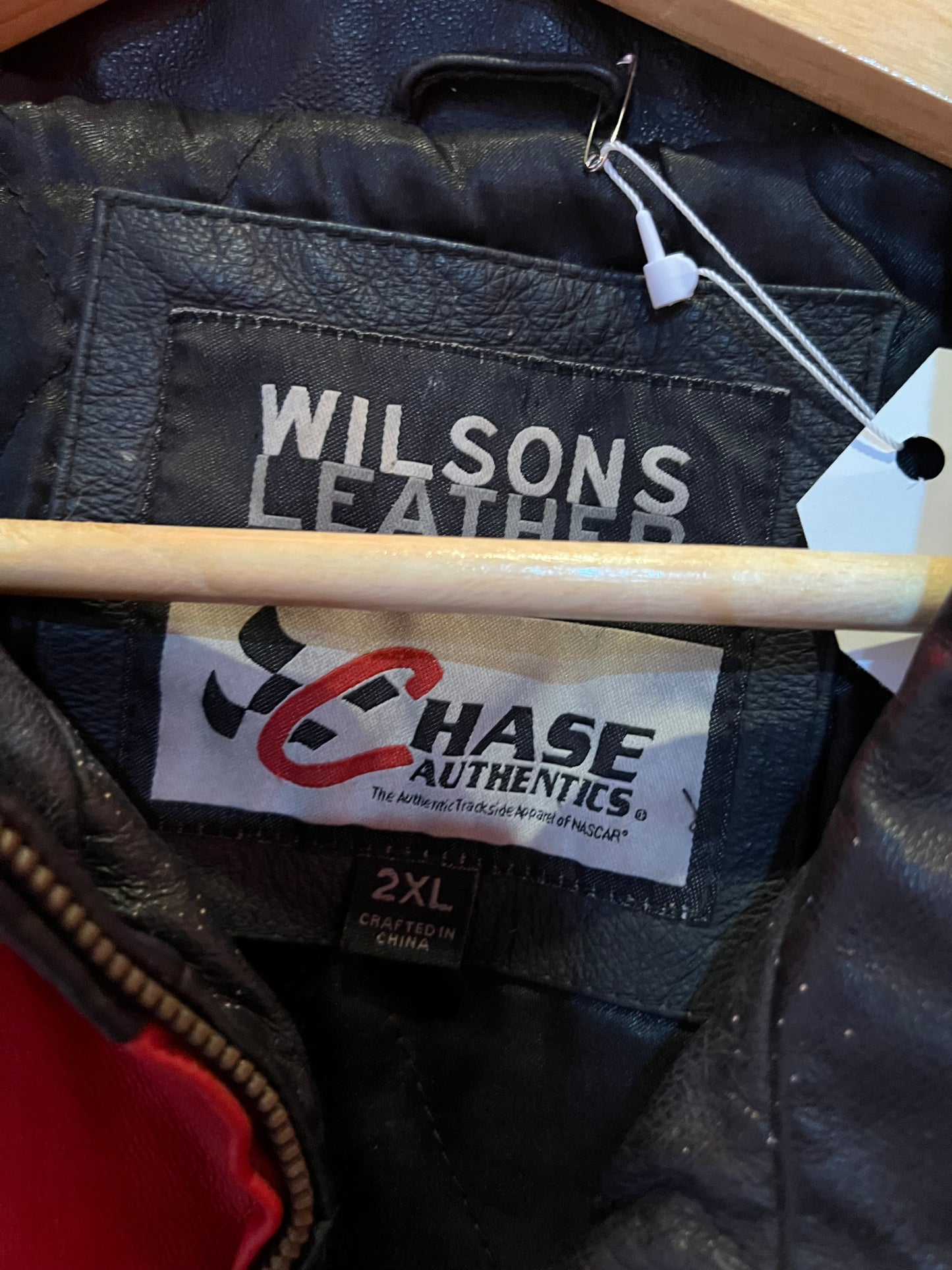 Vintage Wilsons Genuine Leather Nascar Dale Earnhardt Jr Jacket