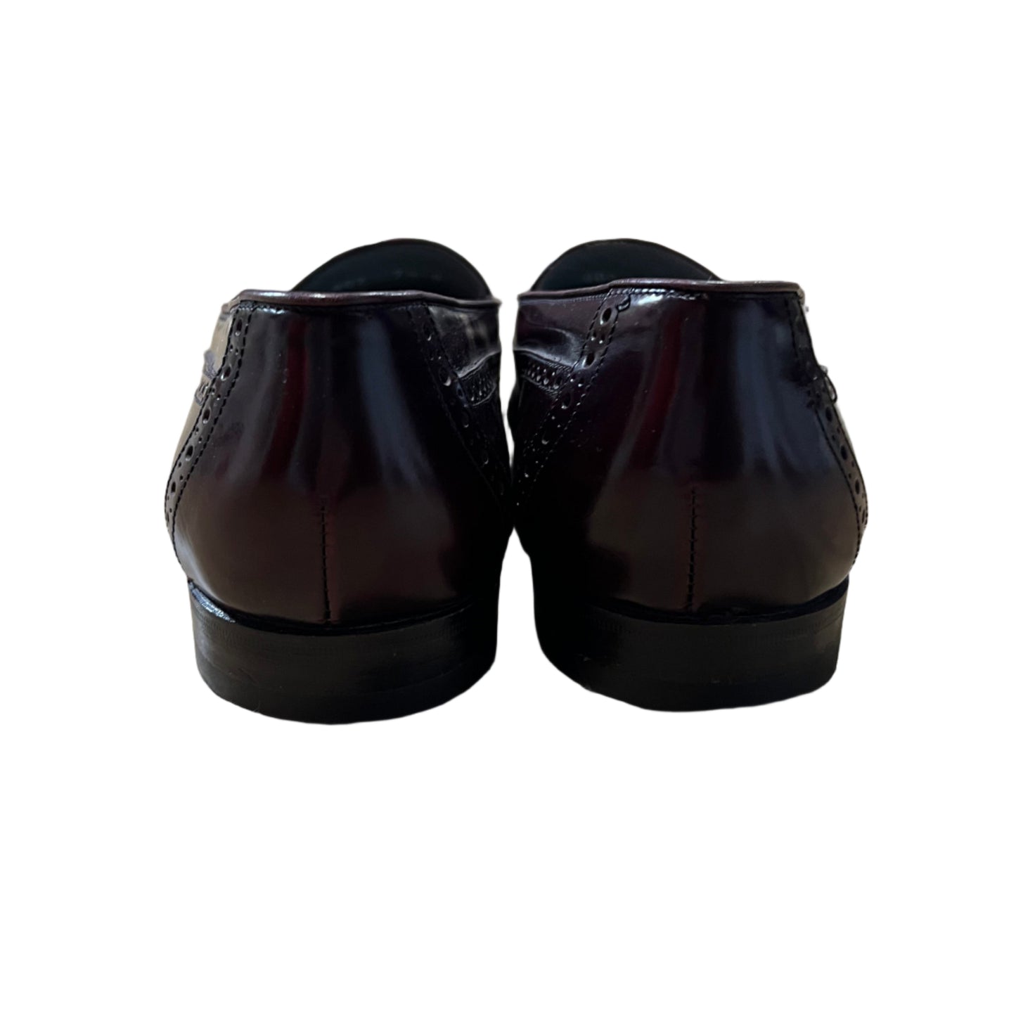 Vintage Bally Loafers Unisex Burgundy