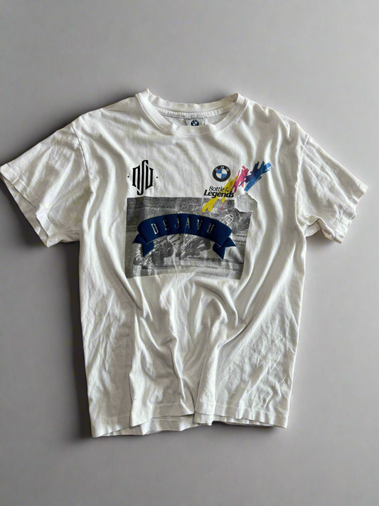Re-Vu by DejaVu Studio Vintage White BMW T-Shirt