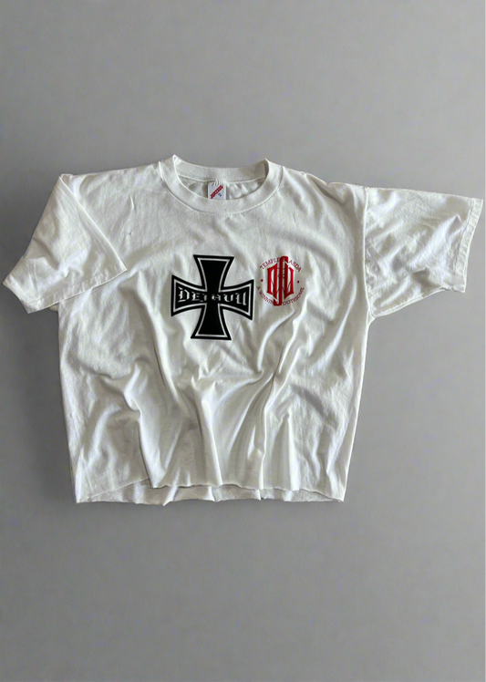 Re-Vu by DejaVu Studio Vintage Cropped White T-Shirt
