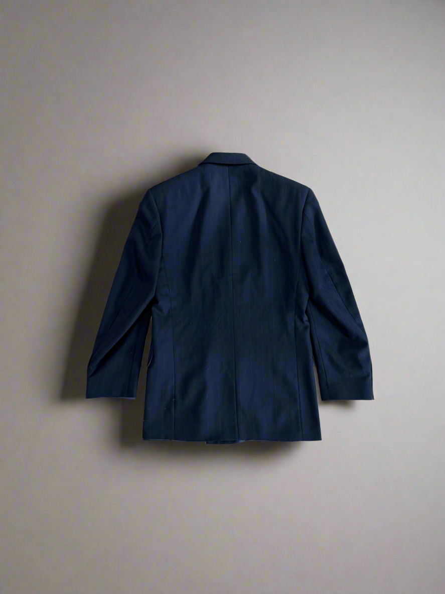 Vintage Wool Peak Lapel Double Breasted Blazer