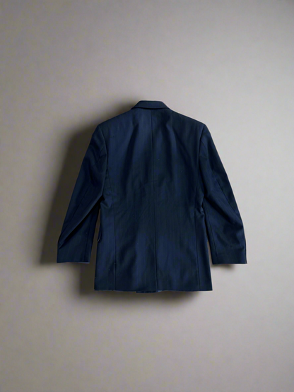 Vintage Wool Peak Lapel Double Breasted Blazer