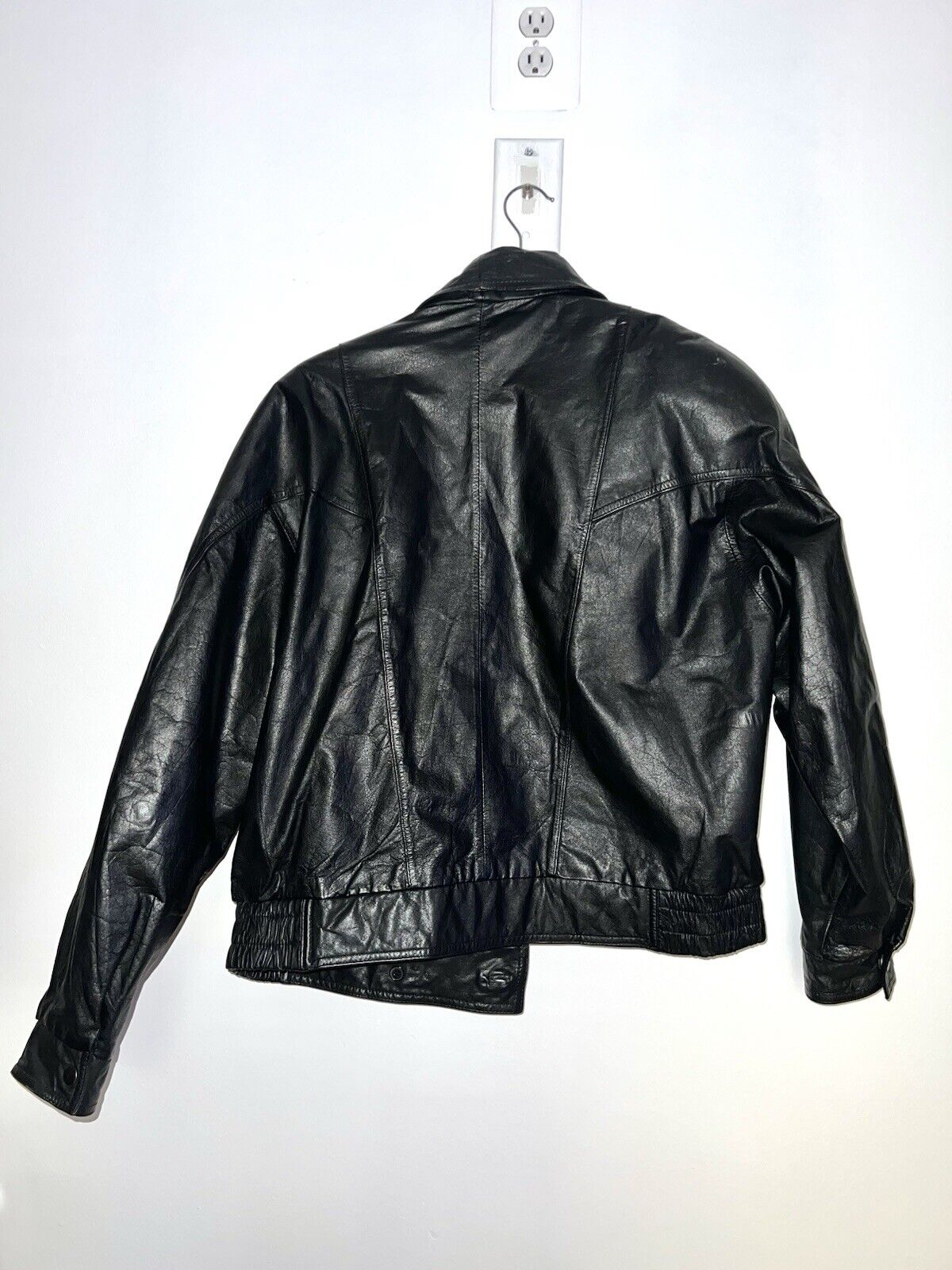 Vtg Vintage 80s Leather Jacket Large 