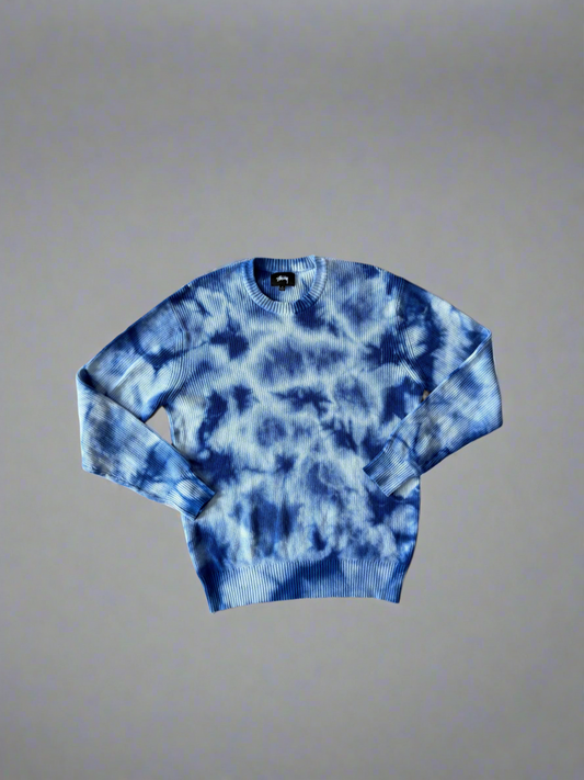 Stussy Tie Dye Rib Knit Sweater Unisex