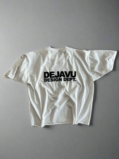 Re-Vu by DejaVu Studio Vintage Cropped White T-Shirt