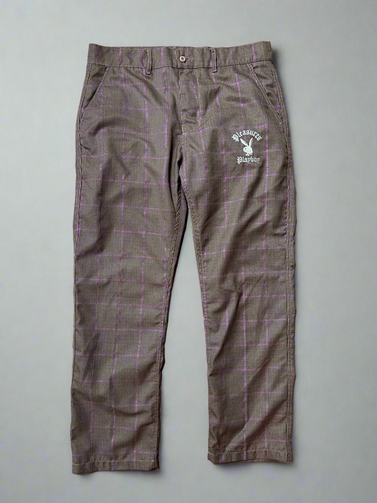 Pleasures x Playboy Plaid Trousers 34