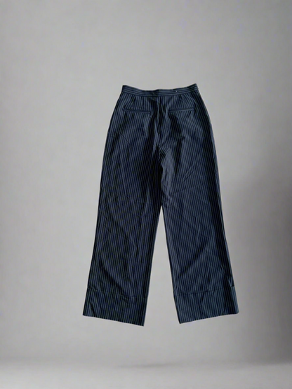 Vintage Pinstripe Pleated Trousers