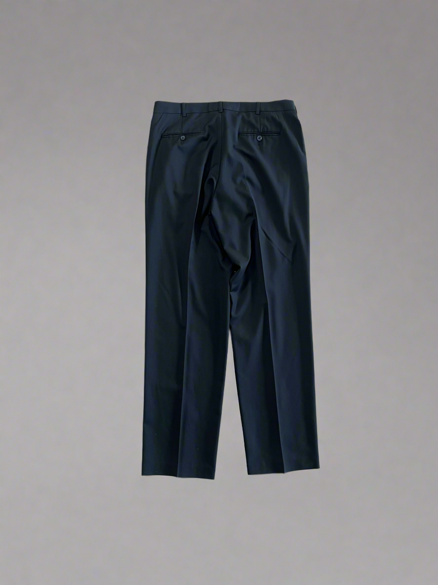 Micro Pinstripe Pleated Trousers