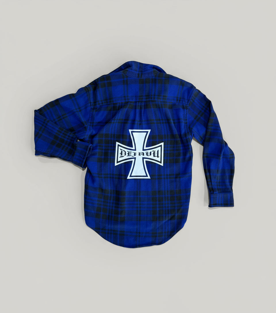 Re-Vu by DejaVu Studio Vintage Gap Iron Cross Flannel