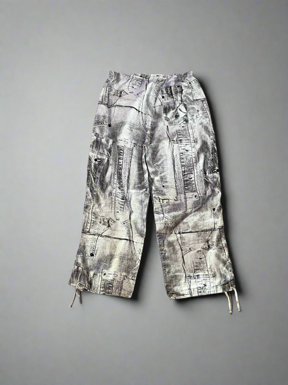 Jaded London Acid Wash Print Cargo Pants