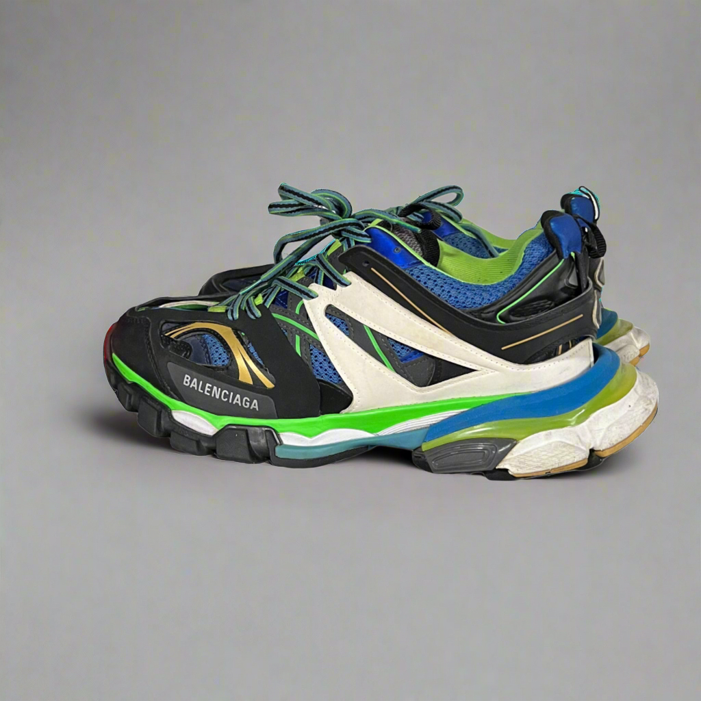 Balenciaga Track Sneakers Blue Green White