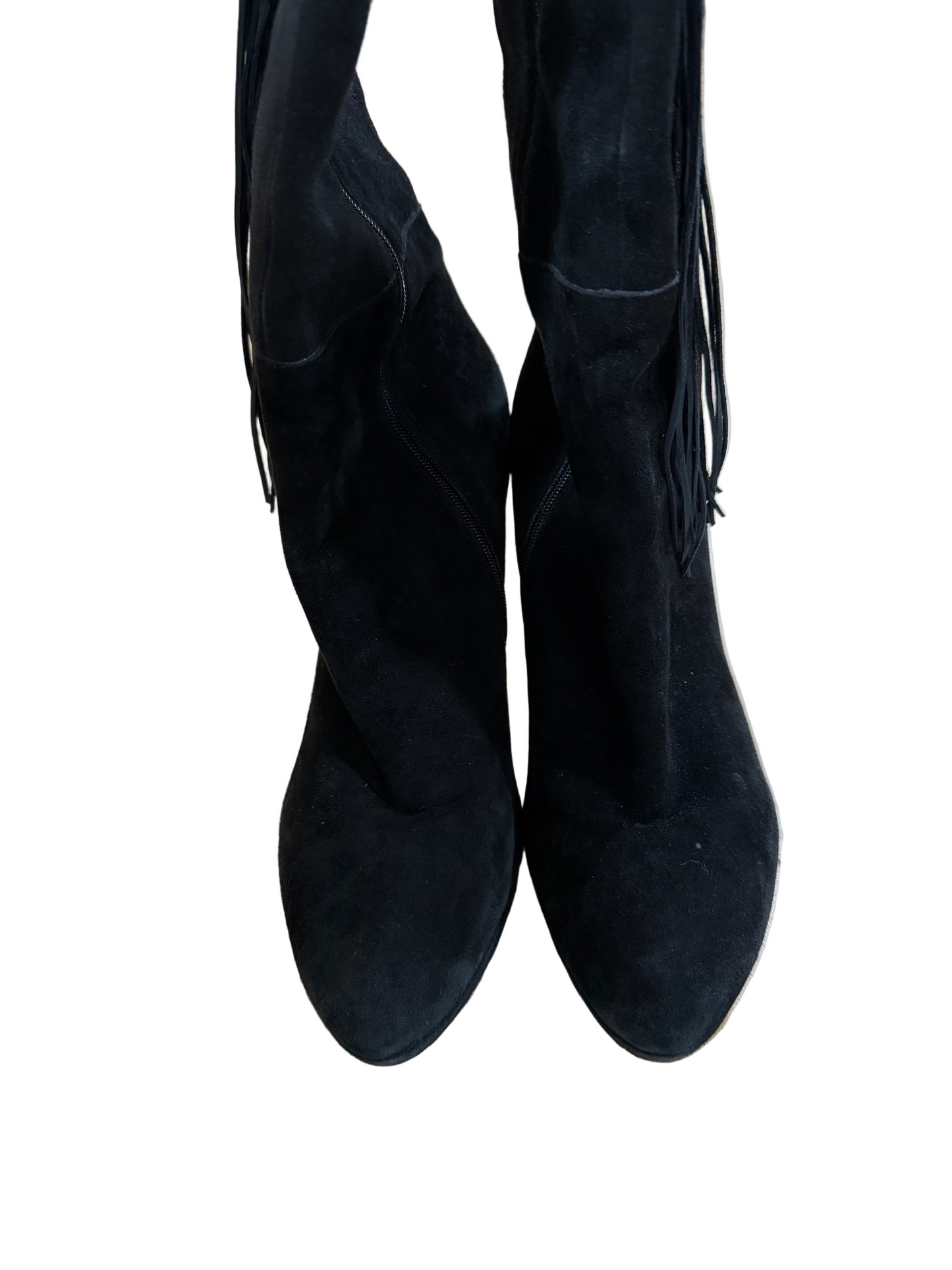 Via Spiga Tall Suede Black Boots