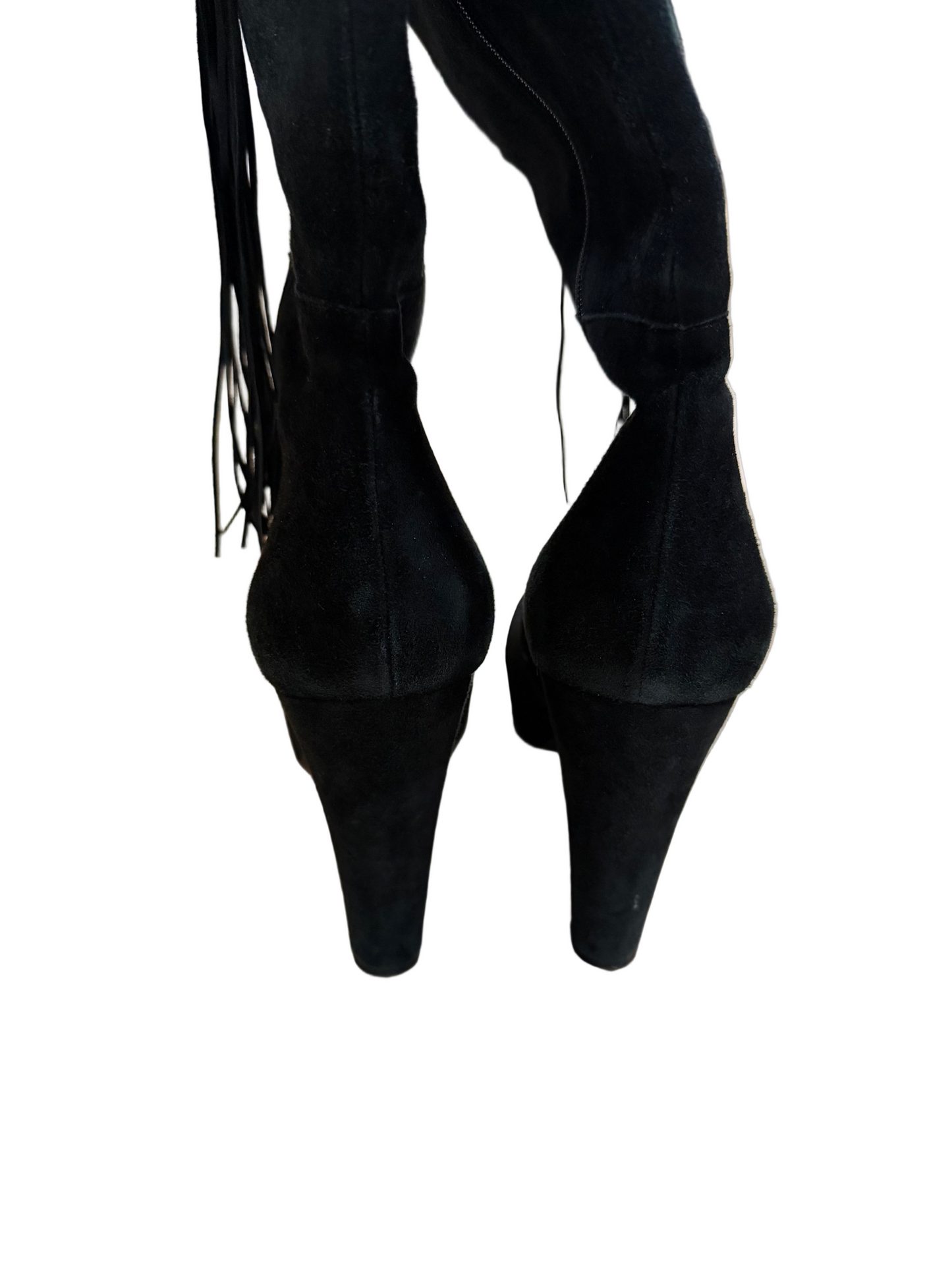 Via Spiga Tall Suede Black Boots
