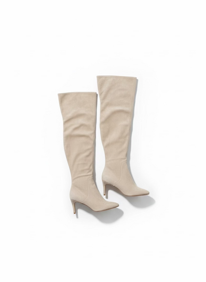 Charles David Over Knee Boots Beige 8.5