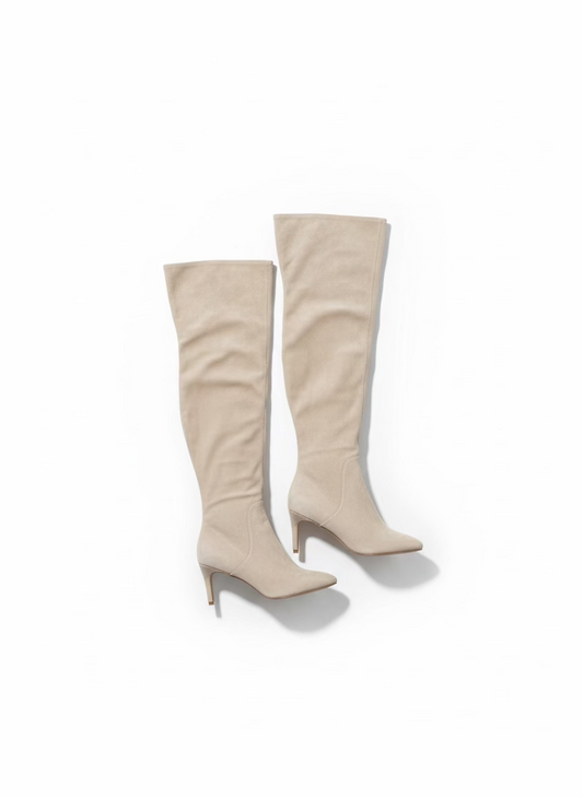 Charles David Over Knee Boots Beige 8.5