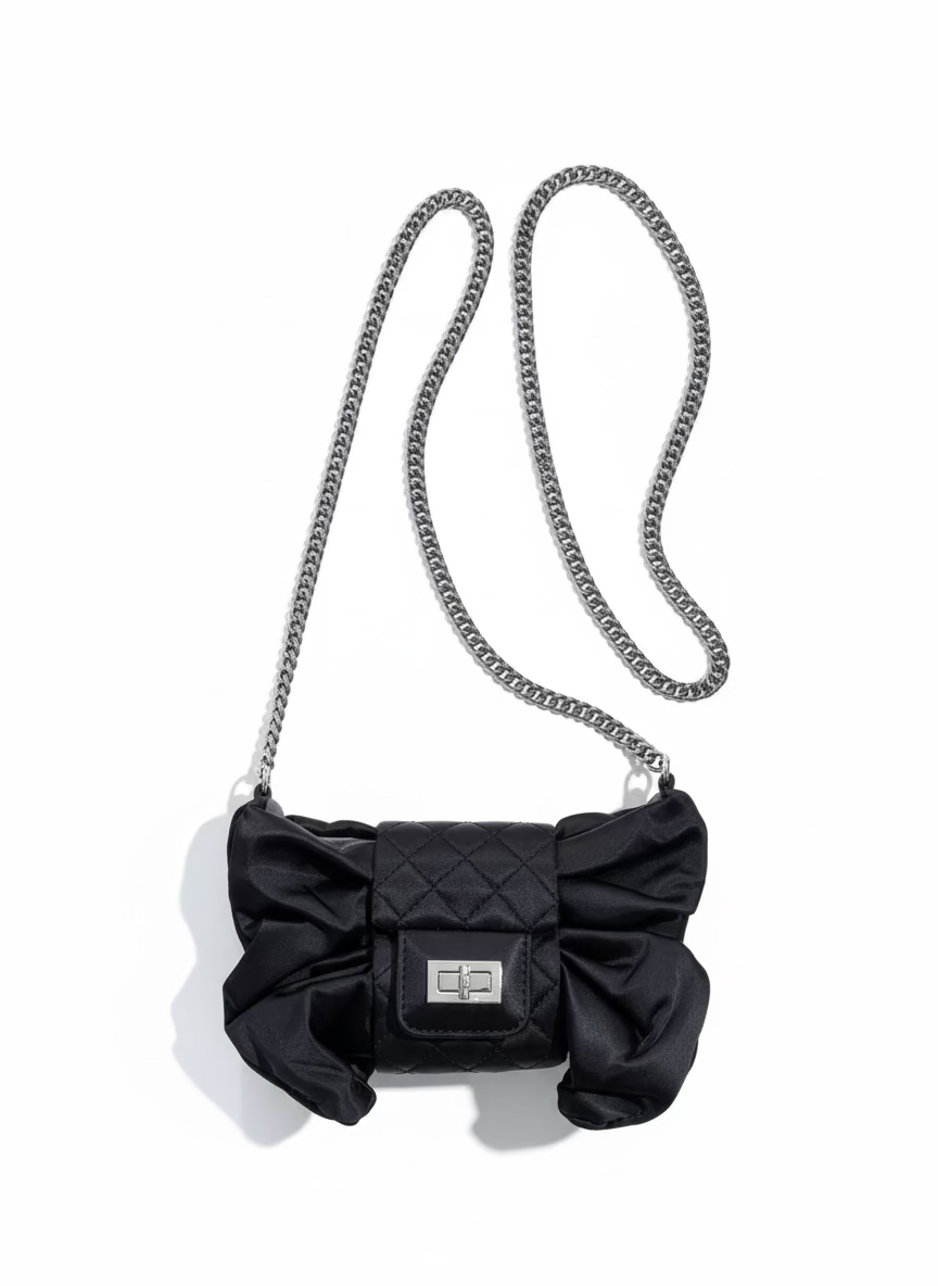 Pre-owned Chanel Satin Ribbon Shoulder Bag