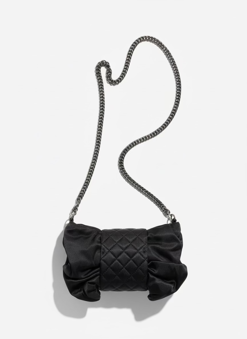 Pre-owned Chanel Satin Ribbon Shoulder Bag