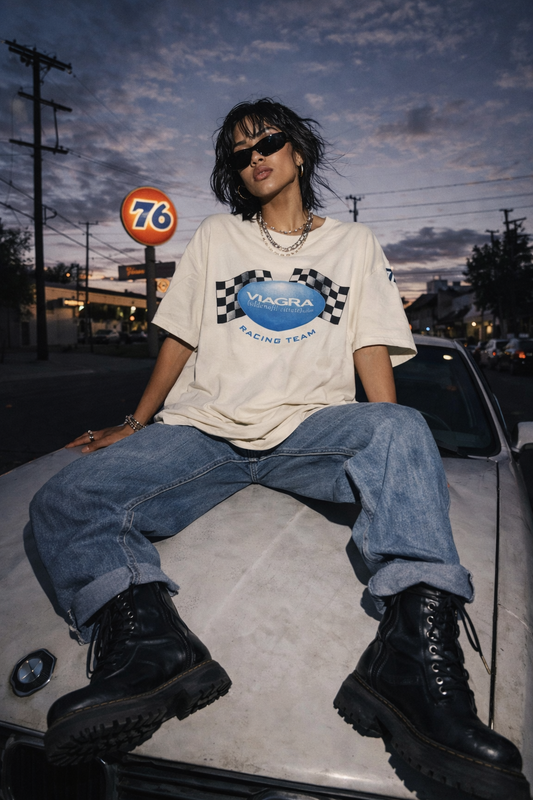 Vintage Pfizer Viagra Racing T-Shirt Medium Small