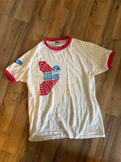 Vintage 70s Single Stitch Ringer T-Shirt Large