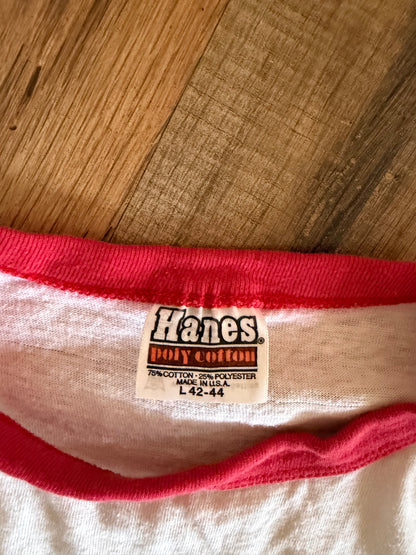 Vintage 70s Single Stitch Ringer T-Shirt Large