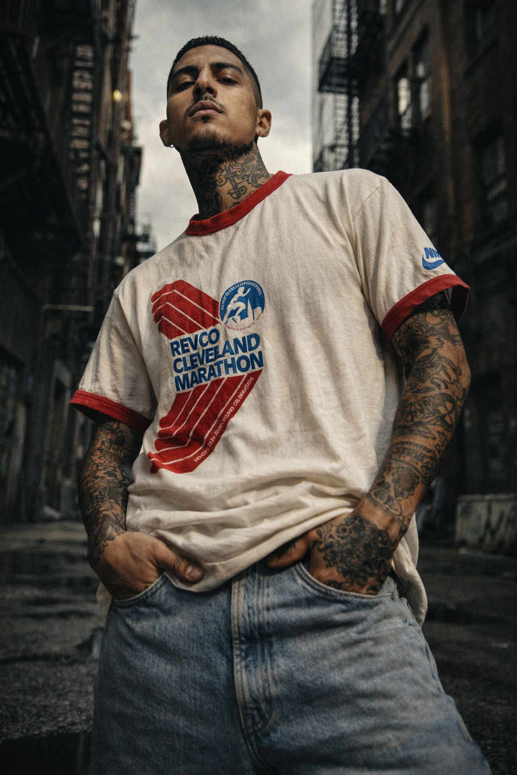 Vintage 70s Single Stitch Ringer T-Shirt Large