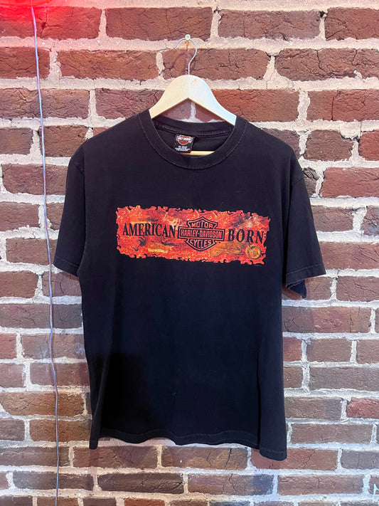 L Vintage New River Harley Davidson T-Shirt