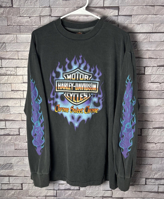 XL Chrome Sweet Chrome Longsleeve Harley T-Shirt