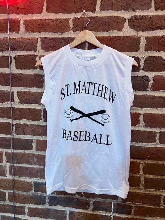 Vintage Sleeveless Baseball T-Shirt Small