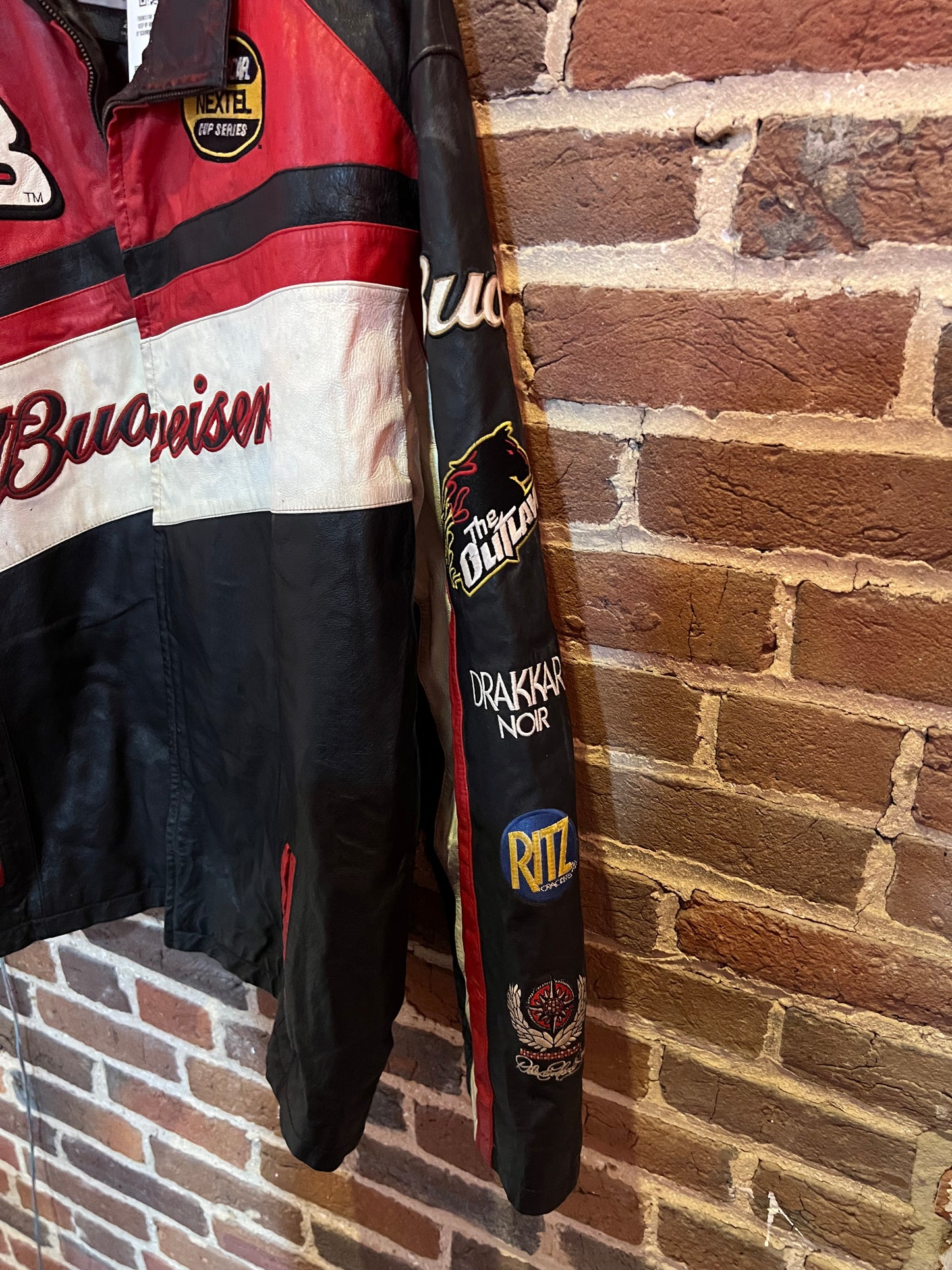 Vintage Wilsons Genuine Leather Nascar Dale Earnhardt Jr Jacket