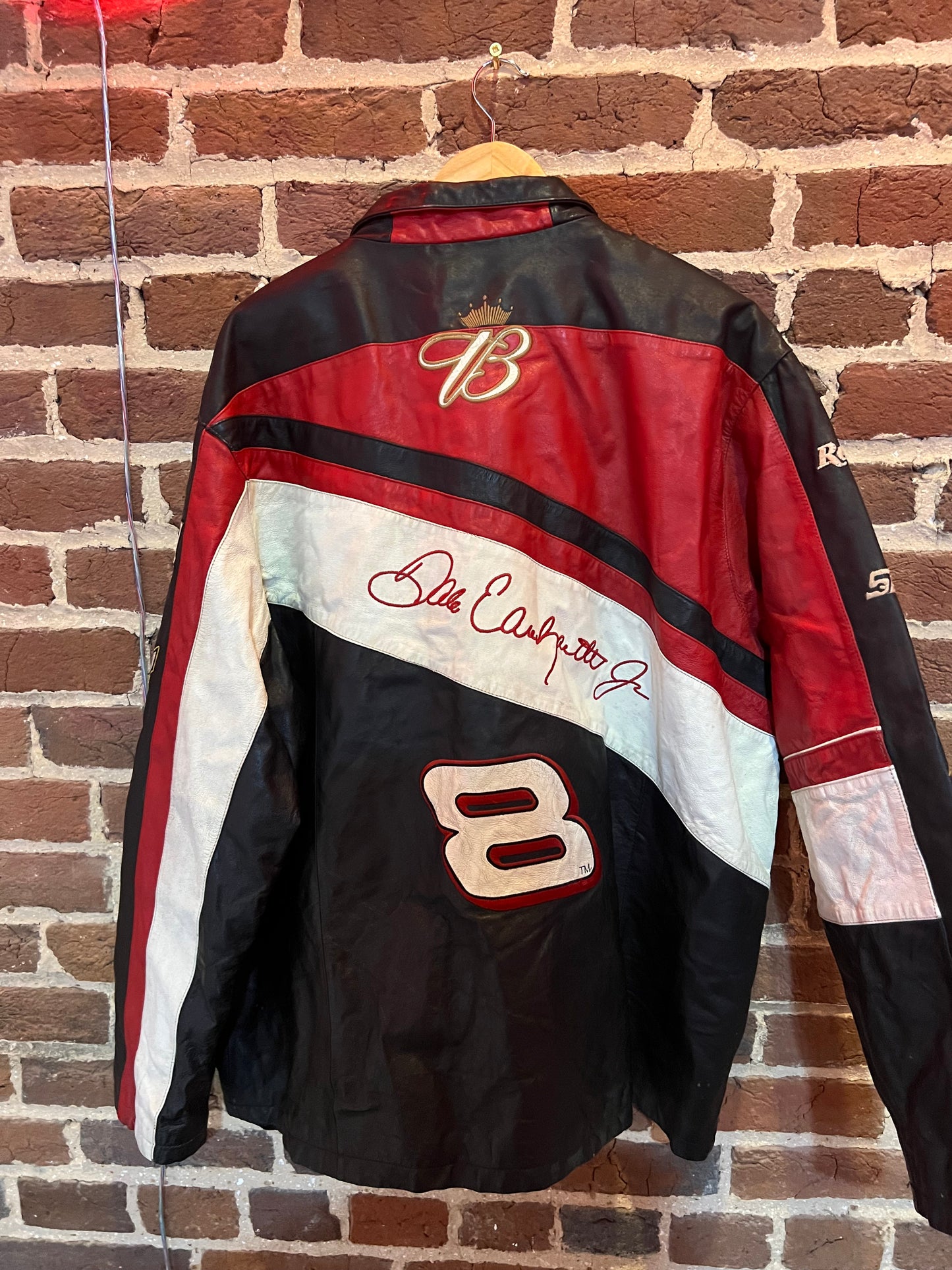 Vintage Wilsons Genuine Leather Nascar Dale Earnhardt Jr Jacket
