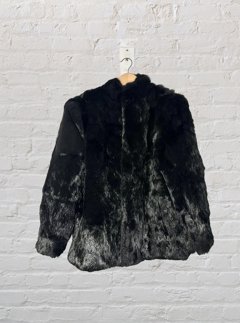 Vintage Genuine Rabbit Fur Coat