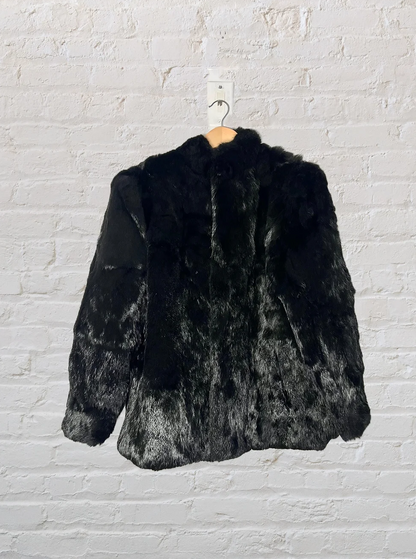 Vintage Genuine Rabbit Fur Coat