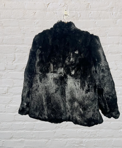 Vintage Genuine Rabbit Fur Coat